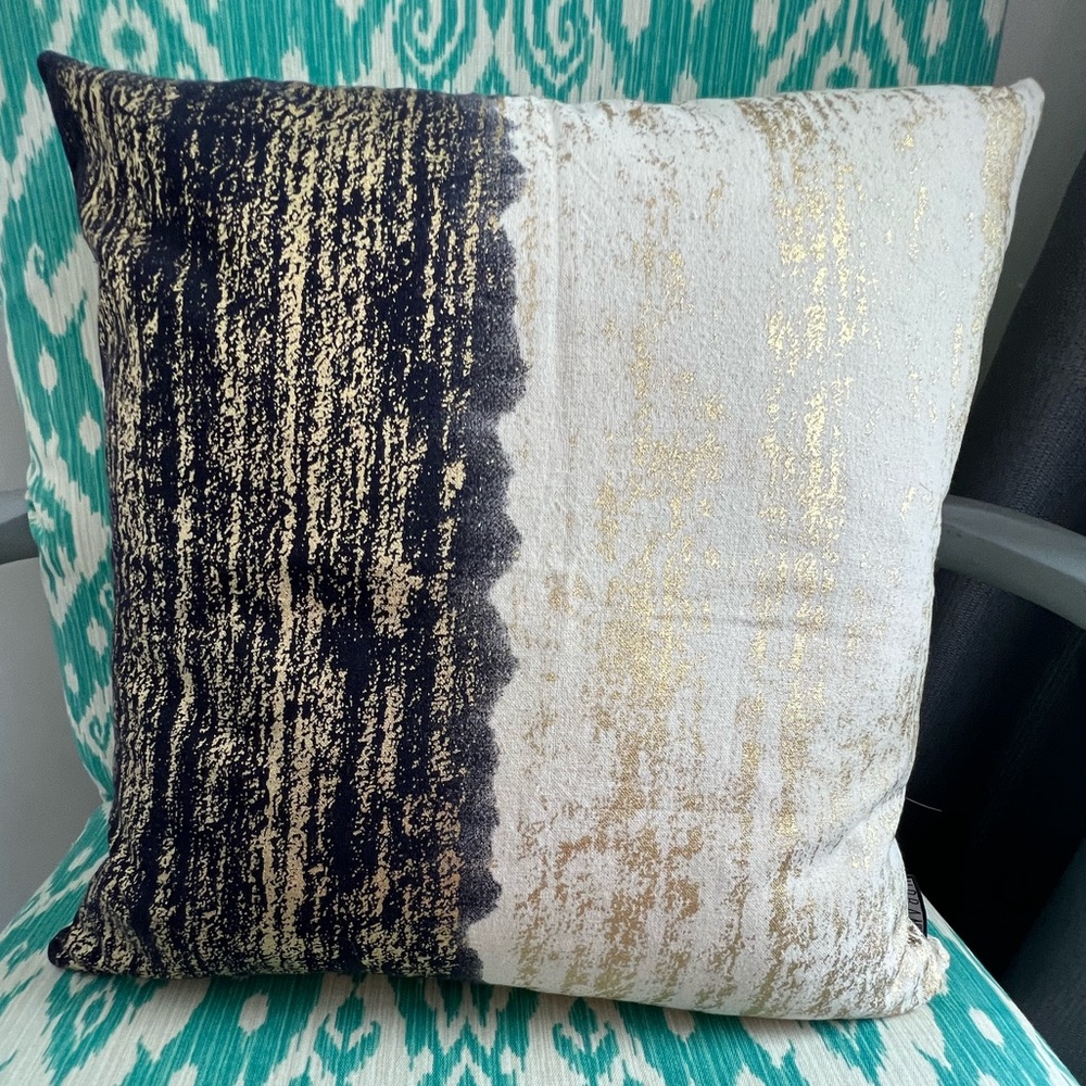 Urban Loft by Westex Foil Gold Decorative Throw Pillow